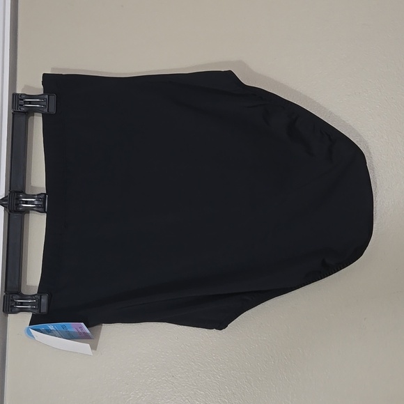Swim Solutions Black Tummy Control High Waist Swim Bottoms Size 16 NWT - Picture 2 of 5